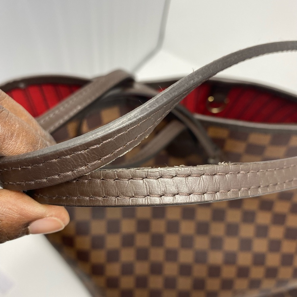 āSOLDāAuthentic Louis Vuitton Neverfull MM with Pouch - Picture 12 of 16